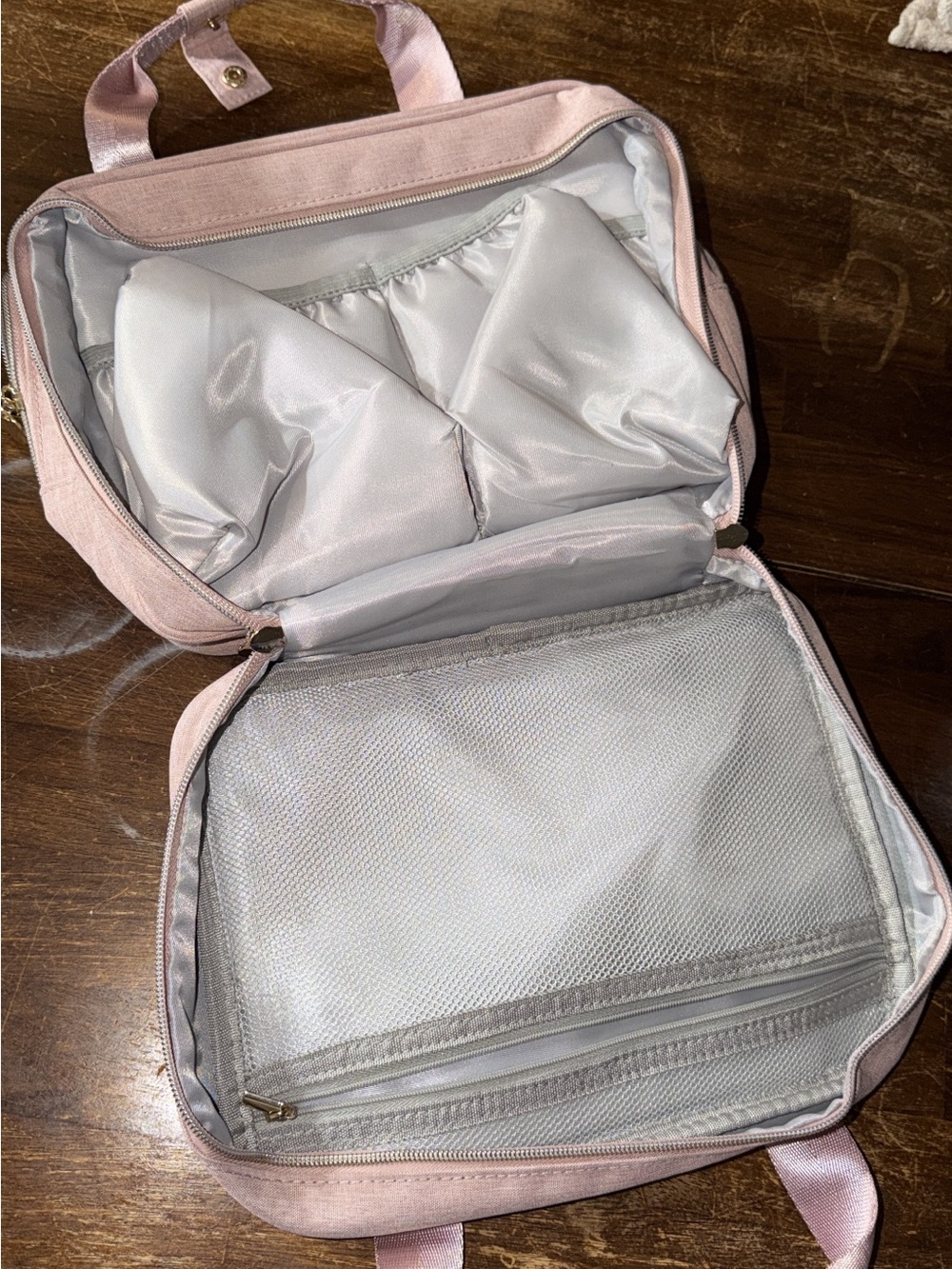 Women's Blush Pink Travel Breastmilk storage Bag
